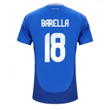 Italien Nicolo Barella #18 Hemmatröja EM 2024 Korta ärmar